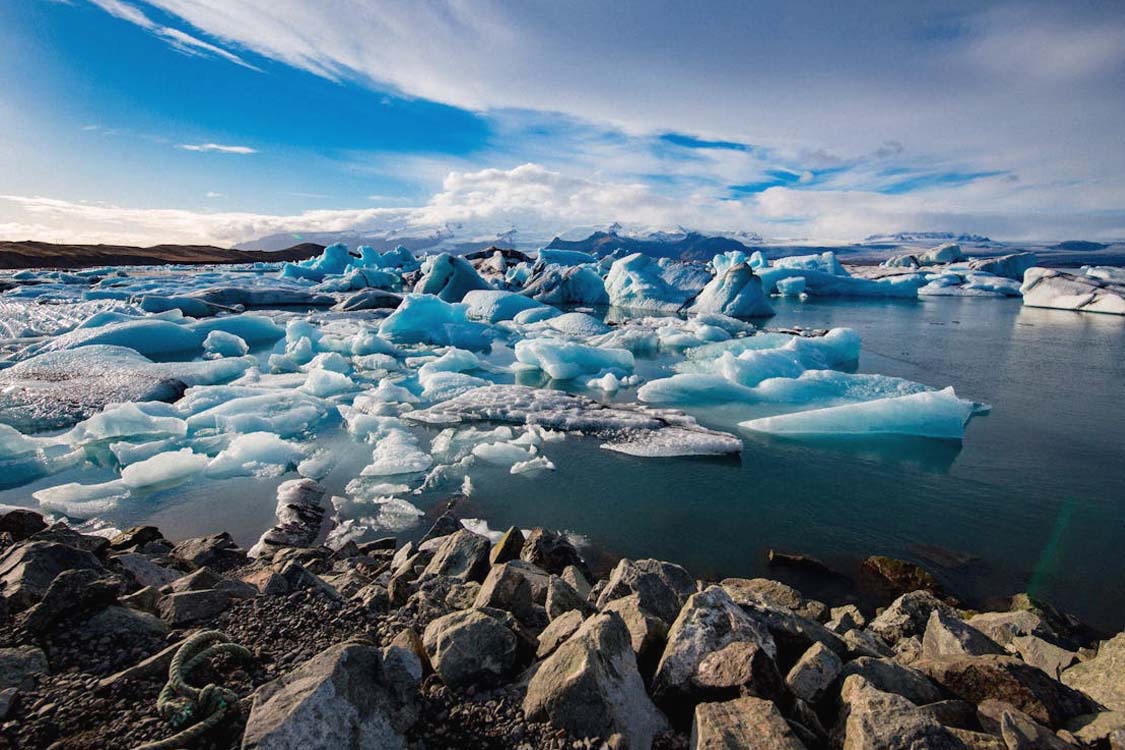 Jokulsárlon ledovcové jezero