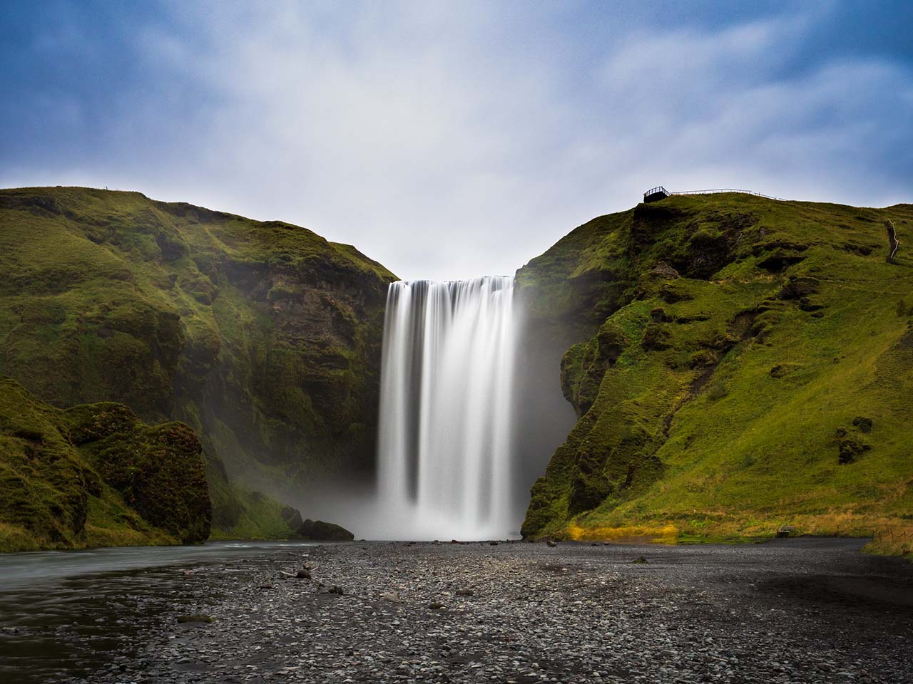 Vodopád Skogafoss