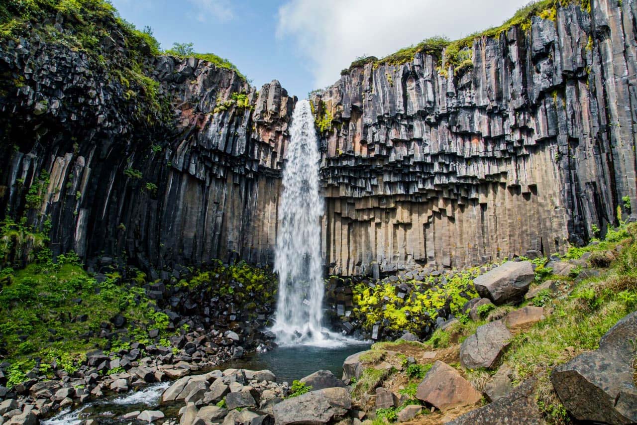 Vodopád Svartifoss